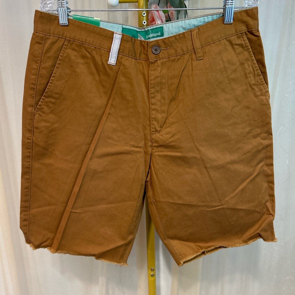 Toddland Shipwreck Shorts Brown Raw Hem Anchor Pocket Size 34